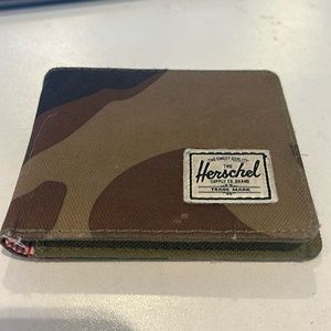 Lightly used camo Herschel Wallet
